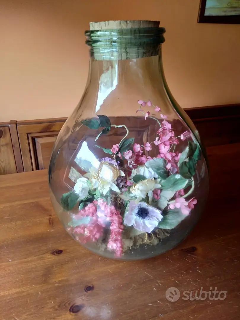 damigiana con fiori finti - Che fiori mettere in una damigiana di vetro