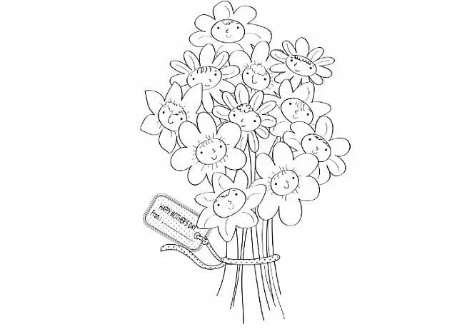 mazzolino di fiori disegno - Che pianta si regala per ringraziare
