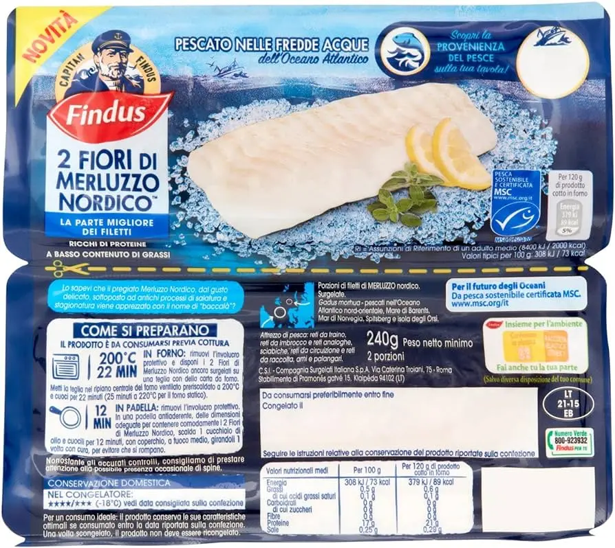 Fiori di Merluzzo Findus: il piacere del pesce surgelato - Cosa contiene la panatura dei bastoncini Findus fiori di merluzzo findus - Cosa contiene la panatura dei bastoncini Findus