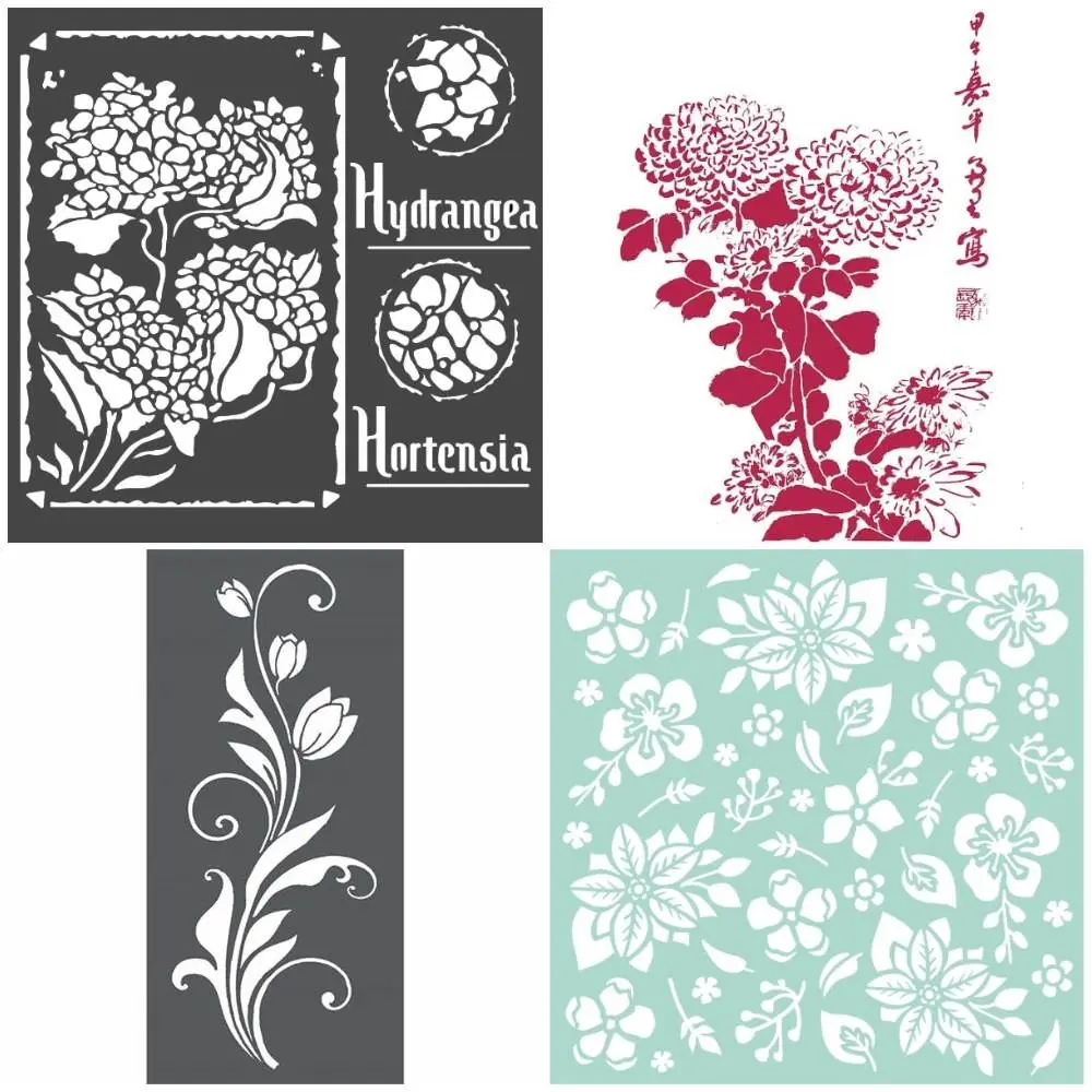 Stencil Fiori Stilizzati: Aggiungi un tocco di eleganza ai tuoi progetti di decorazione - Che pittura usare per stencil stencil fiori stilizzati - Che pittura usare per stencil