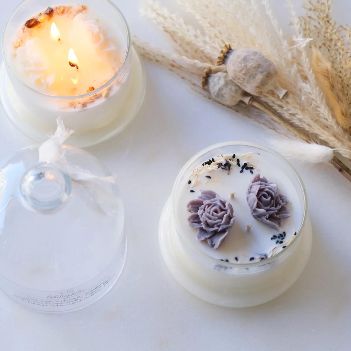 Candele con fiori secchi: un tocco di natura nella tua casa - Come far colare la cera delle candele candele con fiori secchi - Come far colare la cera delle candele