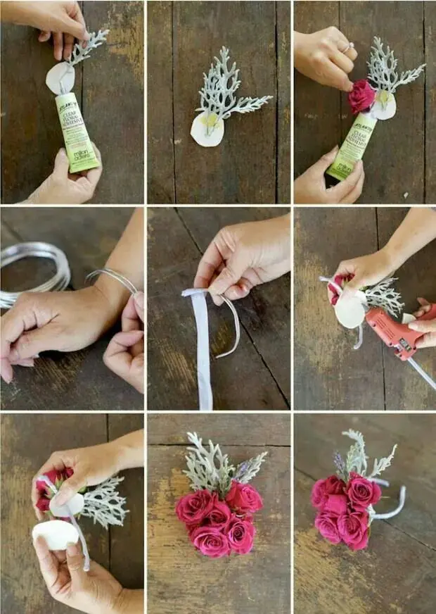 Bracciali con fiori per damigelle fai da te: Aggiungi un tocco floreale al tuo matrimonio - Come mettere un braccialetto della fortuna bracciali con fiori per damigelle fai da te - Come mettere un braccialetto della fortuna