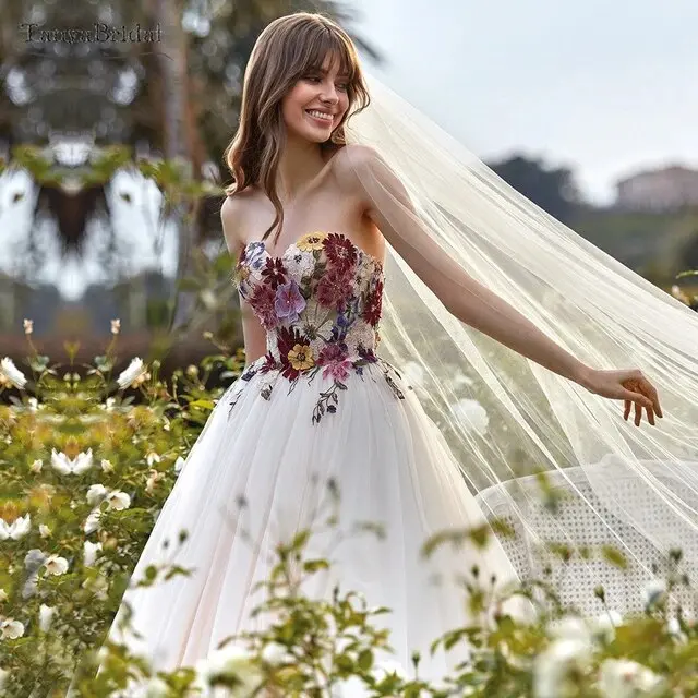 abito sposa fiori colorati - Come non far ingiallire l'abito da sposa