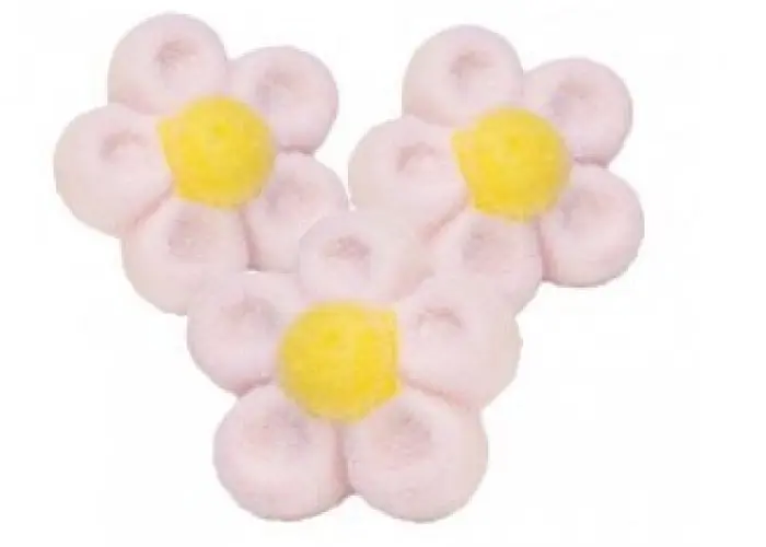 marshmallow a forma di fiore - Come si attaccano i marshmallow