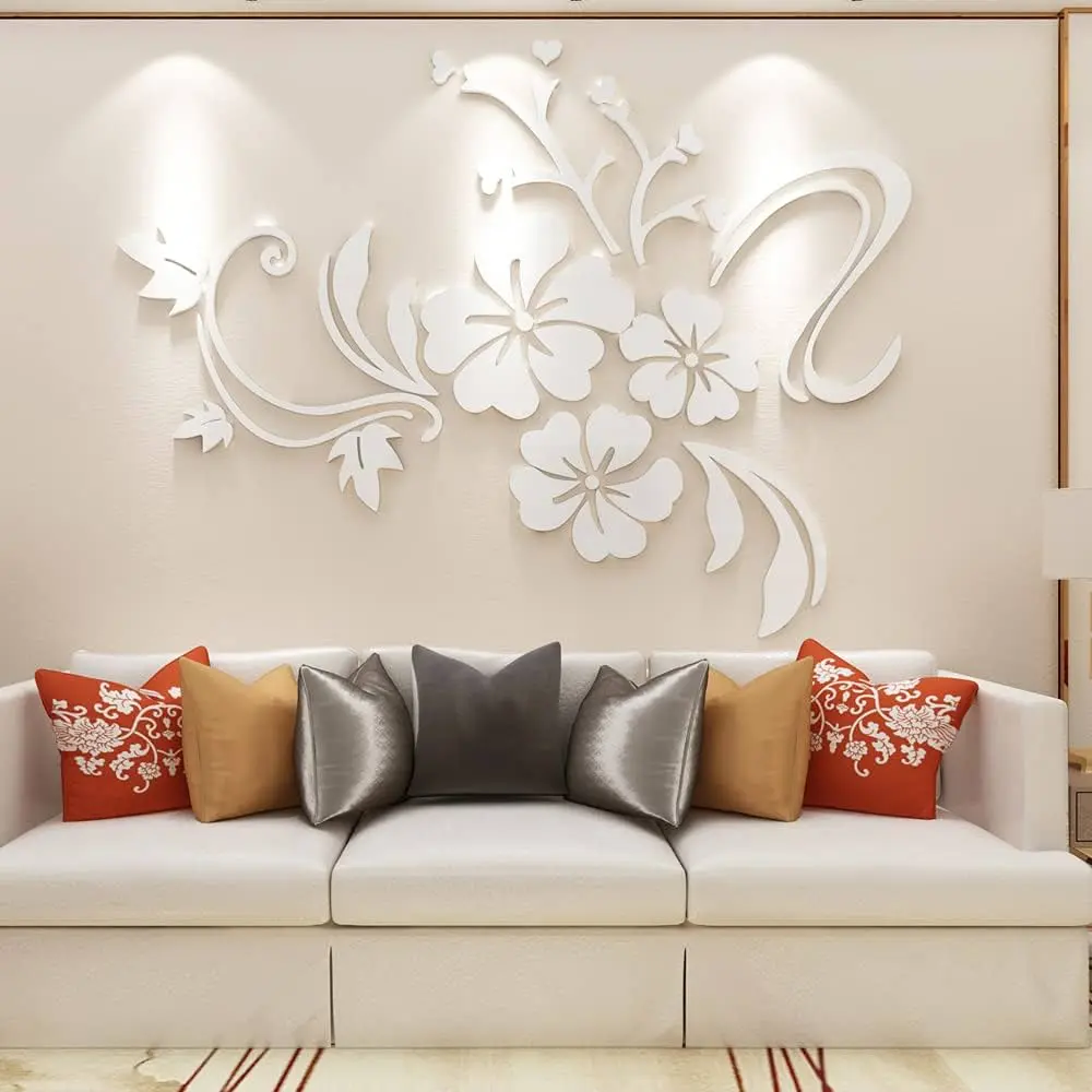 Adesivi murali 3d fiori: decorazione creativa per pareti