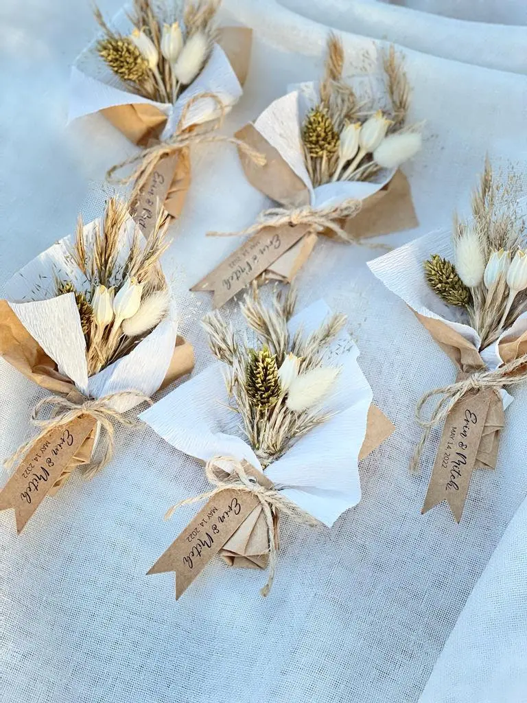 segnaposto fiori secchi - Cosa fare come segnaposto al matrimonio
