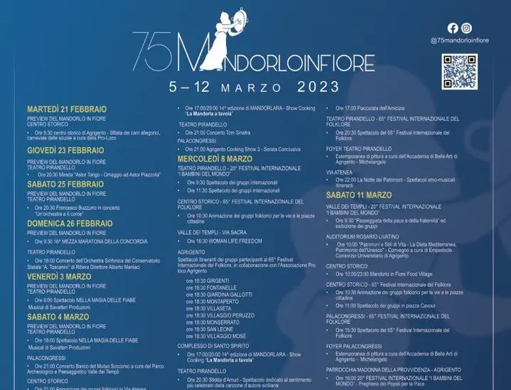 Programma Sagra del Mandorlo in Fiore 2023 - Dove vedere il Mandorlo in Fiore 2023 programma sagra del mandorlo in fiore - Dove vedere il Mandorlo in Fiore 2023