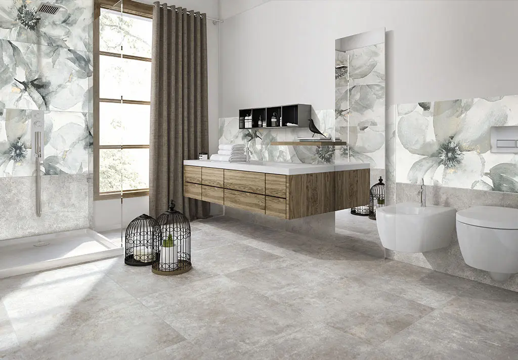 Le piastrelle per il bagno con motivi floreali: un tocco di natura nel tuo spazio - Quanto costa piastrellare un bagno di 5 mq piastrelle bagno fiori - Quanto costa piastrellare un bagno di 5 mq