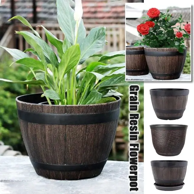 Confezione 15 Vasi Per Piante In Plastica, Diametro 17 Cm, Altezza 17,5 Cm, 3,7 Litri, Con Fori Di Drenaggio, Colore Nero - 2
