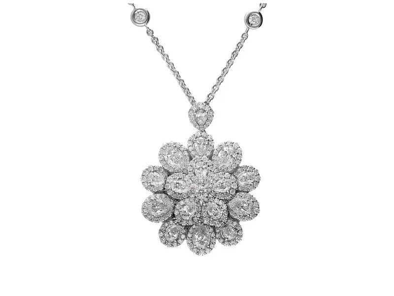 collana fiore diamanti - Quanto costa una collana con punto luce diamante