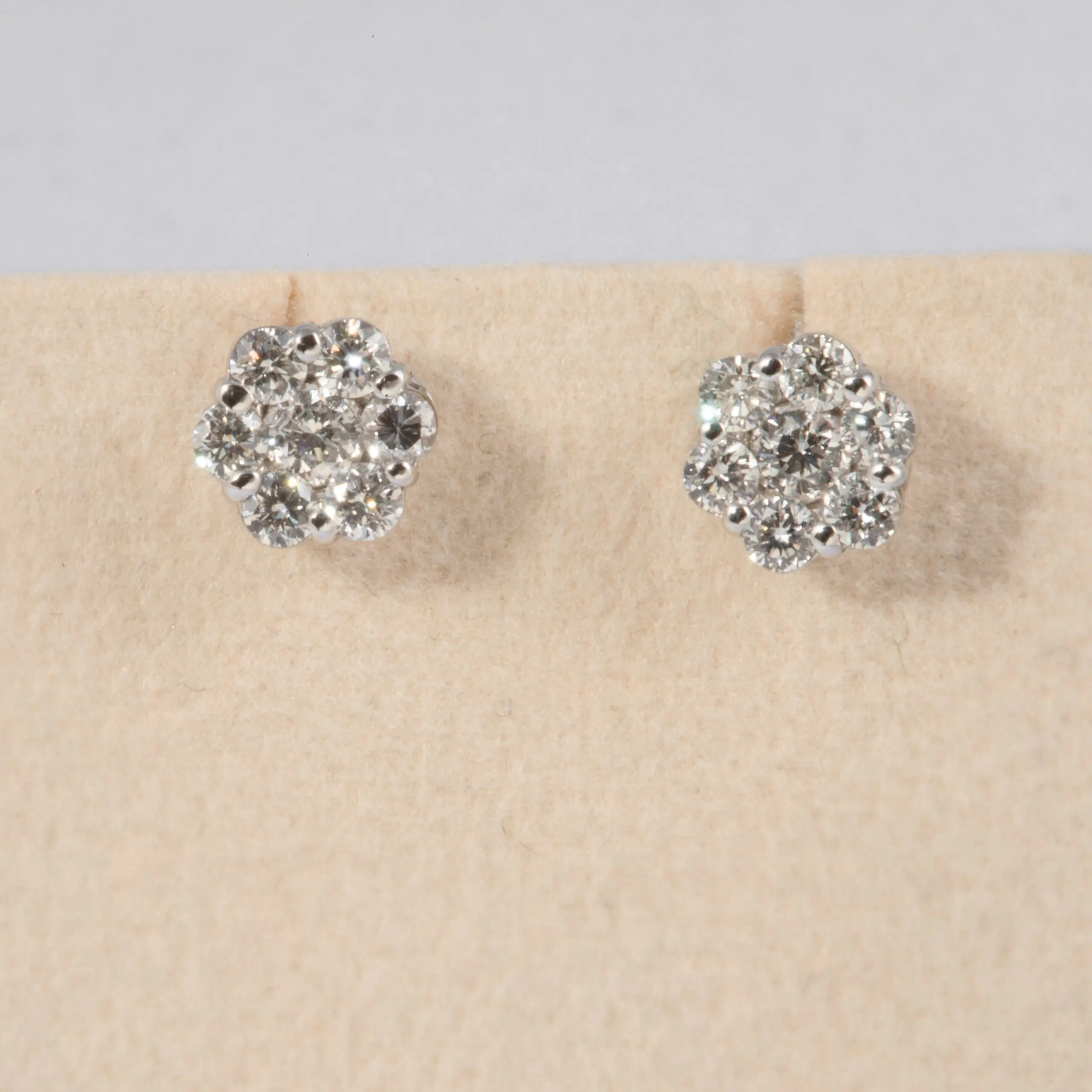 orecchini fiore brillanti - Quanto costano orecchini in oro bianco